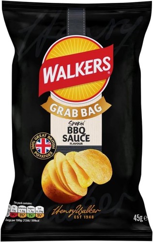 Walkers bbq sauce potato - bbq,