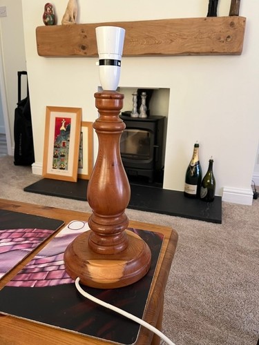 Hand crated turned irish yew - hand,