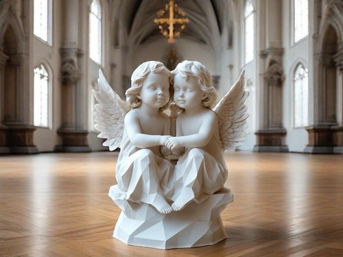 Printed whispering twin - whispering,