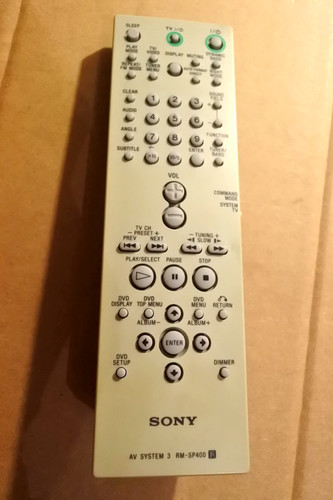 Sony sp400 genuine remote - sony, rm-sp400