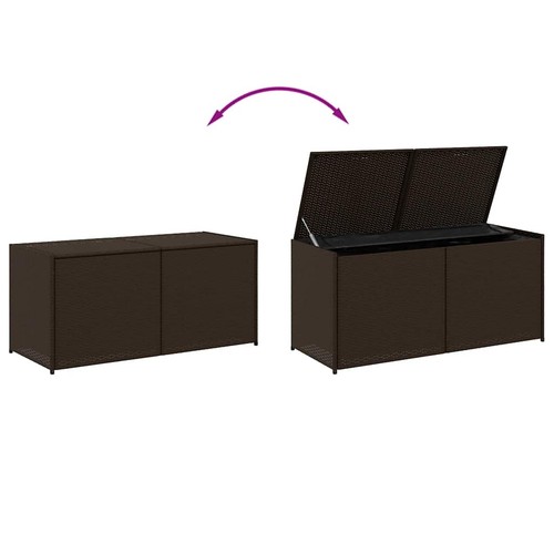Garden storage box brown - storage,