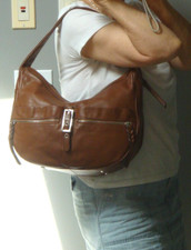 B MAKOWSKY Brown Leather Large