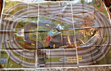 model railway, vintage circa 1980s large layout plan/map? size of a double bed