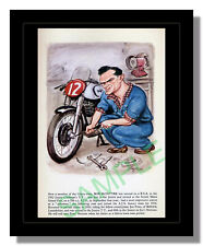 Sallon picture Bob McIntyre BSA AJS AMC Norton Gilera free p&p UK
