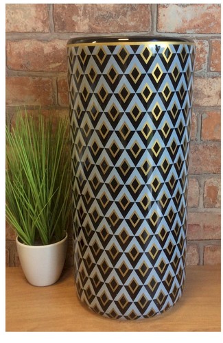 Black and grey art deco - black,