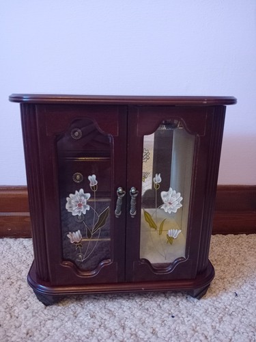 Wooden jewellery box with - jewellery,