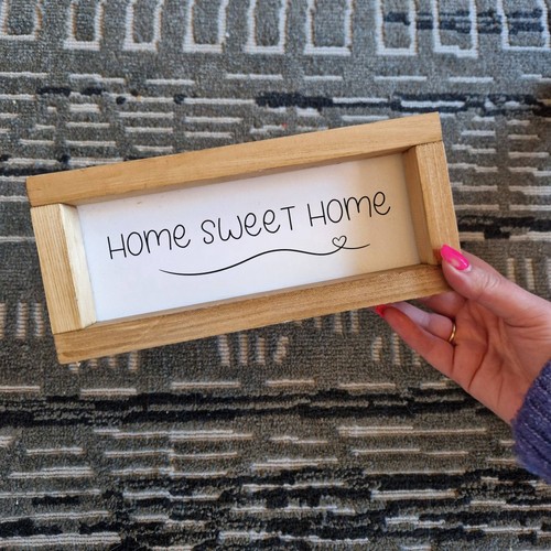 Home sweet wooden sign - sweet,