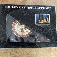Deluxe Roulette Set Inc. Wheel, Chips, Ball & Rake 