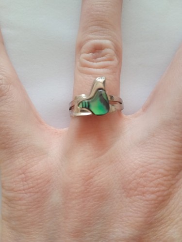 Silver coloured seal ring - silver,
