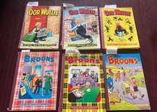 6 Oor Wullie and Broons books 1980s. Oor Wullie (83/85/87) and Broons(80/82/88)