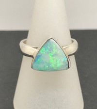 Australian opal ring, solid