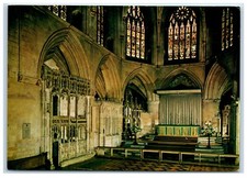Postcard Tewkesbury Abbey High Altar and Tombs Gloucestershire