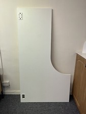 Left Hand Radial Workstation Office desk with 2 Tall Matching bookcases