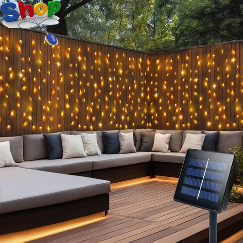 Solar curtain lights - curtain,