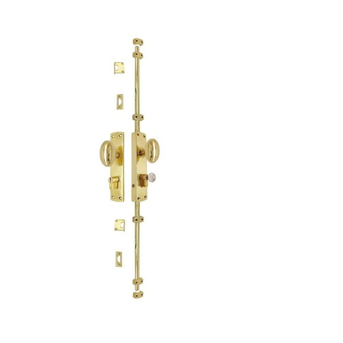 Hamilton brass oval knob - brass,