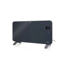 Princess Panel Heater Electric Portable Wall Mounted Grey Glass Timer 1500W