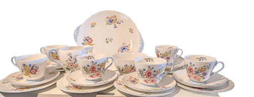 Shelley teaset trio wild - 6, s