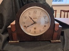 GARRARD CLOCKS LTD, CHIMING MANTEL CLOCK, SOLD BY C JONES ABERYSTWYTH, NEEDS TLC