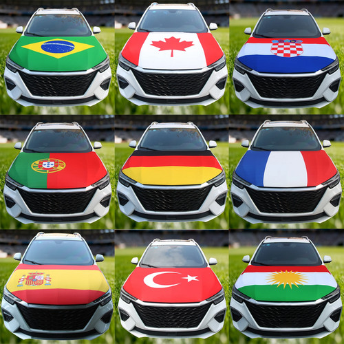 National flag car - car, hood
