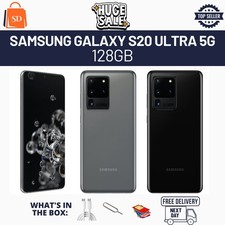 Samsung Galaxy S20 Ultra 5G 128GB 12GB RAM Unlocked Android Pristine Grade A+