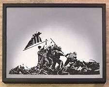 SPQR The 5th Man ORIGINAL Spray Stencil Signed Canvas 2 of 10 +COA Banksy Retna