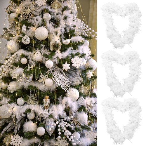 Christmas tree white feather - christmas,
