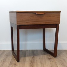 Europa Furniture Vintage Retro Teak Mid-century Bedside Drawer Table