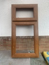 Eurocell UPVC Golden Oak Summer House Double Glazed Window