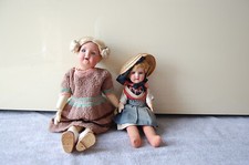 2 Old Porcelain Head Dolls