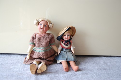 Old porcelain head dolls - 2,