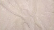 Ivory Cream crushed velvet/velour fabric - 1 Full Metre