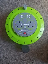 Status 2 Socket 13A Cable Cassette Reel with Thermal Cut Out - 10 Metres