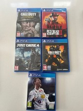 PS4: Call Of Duty Black Ops & WW2, Just Cause 4,  Red Dead Redemption 2, 