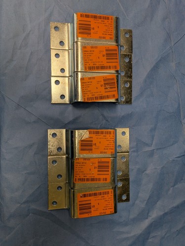 Lot everbilt x 4 zinc - 2", 4"