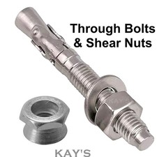 THROUGHBOLT FIXINGS WITH