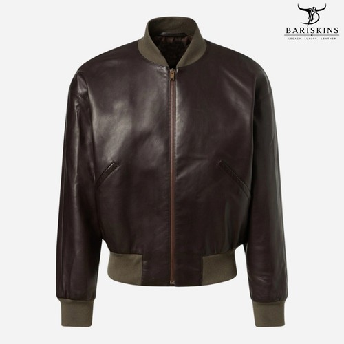 Men lambskin leather - men, bomber