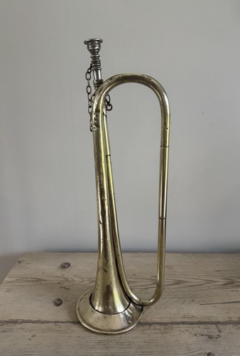 Military bugle 1945 vintage - military,