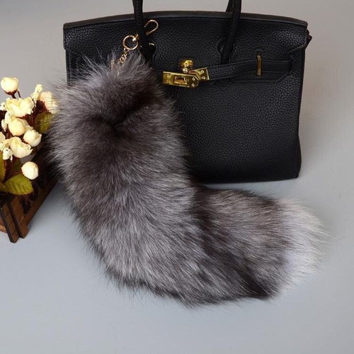 Cute faux fur fox tail - faux,