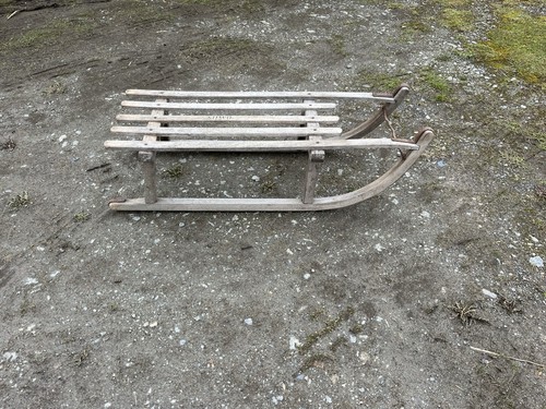 Vintage wooden sleigh - sleigh, sledge