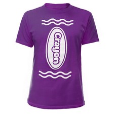 ADULTS CRAYON COSTUME PURPLE