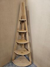 Solid Oak Corner Shelving