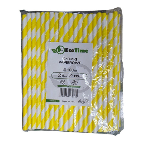 Ecotime paper drinking straws - drinking,
