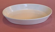 Large Oval Ovenable White China Serving Dish - 40cm x 26cm x 7cm - two available