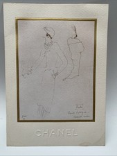 Vintage Chanel & Jean Cocteau Embossed Print 8x6 Inches
