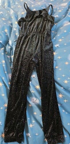 Bluezoo black velour sparkle - black,