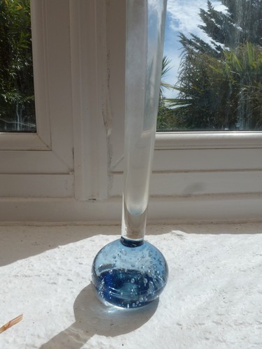 Vintage blue glass controlled - vintage,