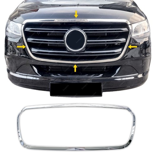 Chrome front grill - front, trim