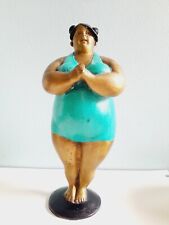 Fat Lady Yoga Brass Ornament