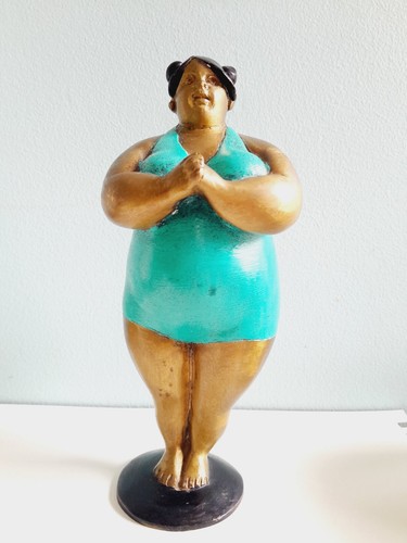 Fat lady yoga brass - lady,