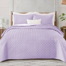 3 PCS Emboss Bedspread Quilted